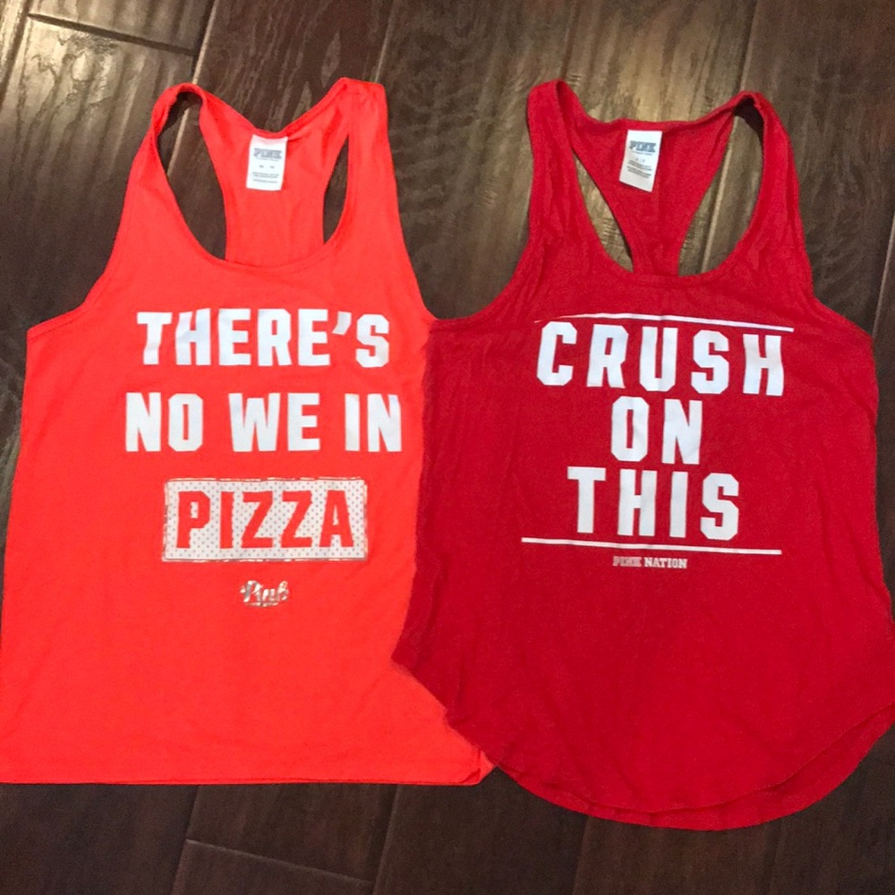 Pink by Victoria's secret tank tops